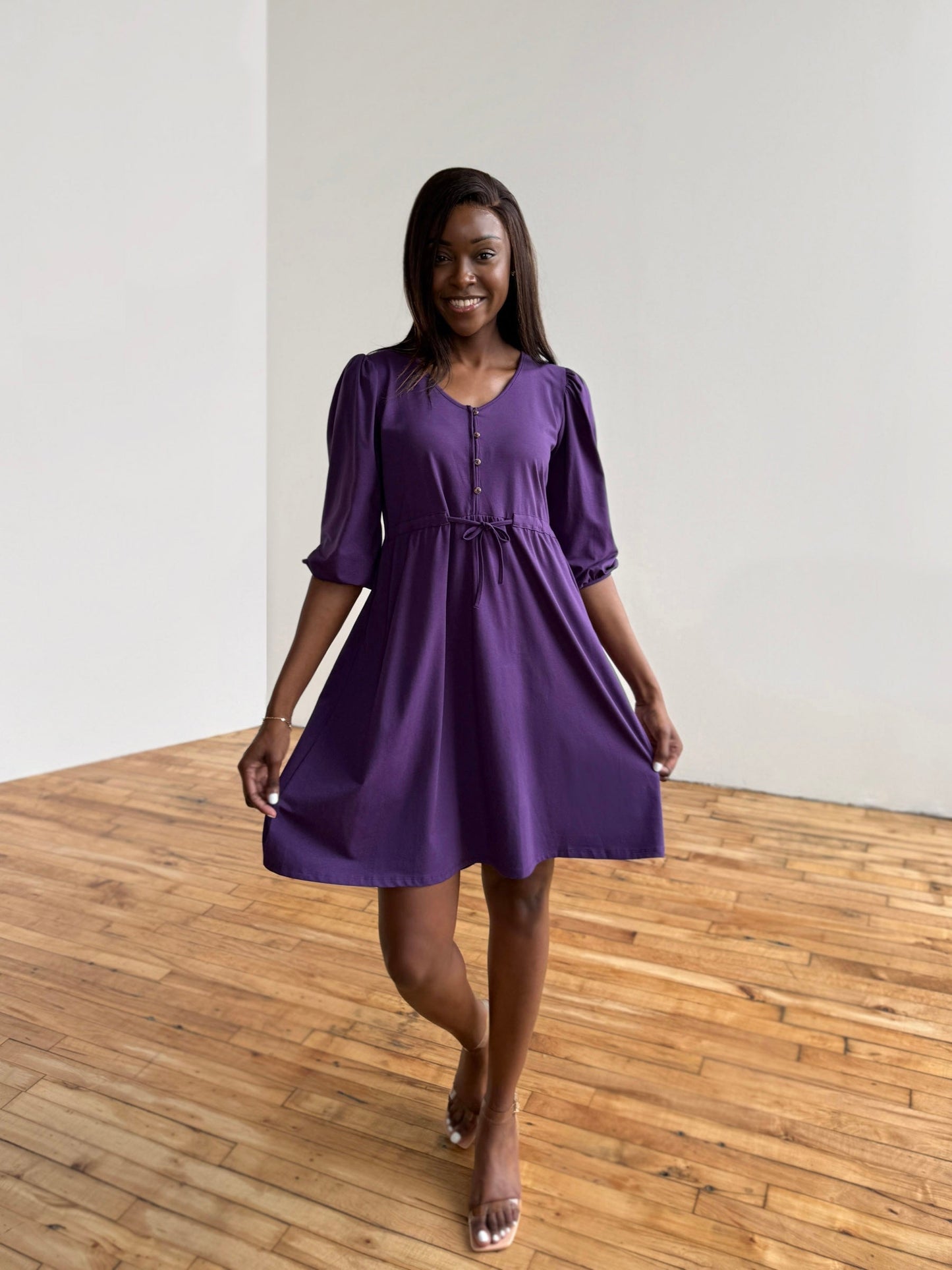 CALLIOPE dress in Midnight Dahlia