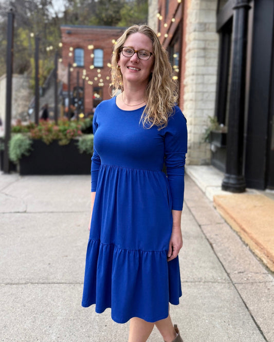 MAISIE Dress in Cobalt Blue