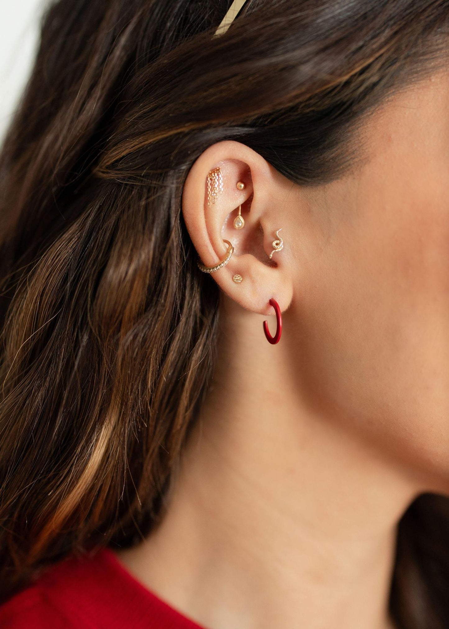 Red | Small Game Day Hoops
