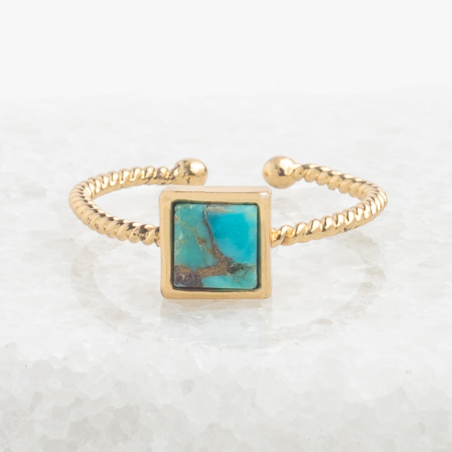Jayne Turquoise Square Ring