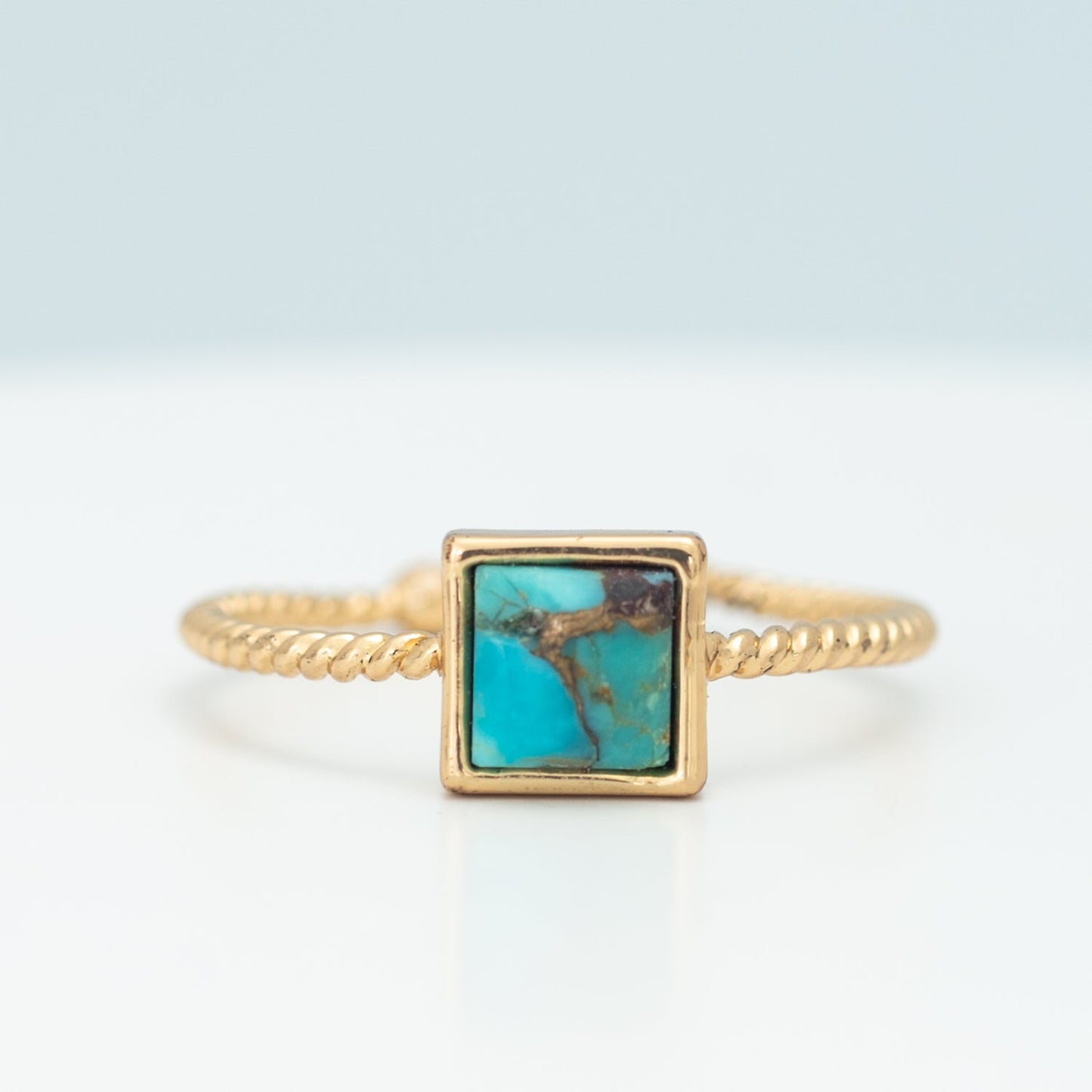 Jayne Turquoise Square Ring