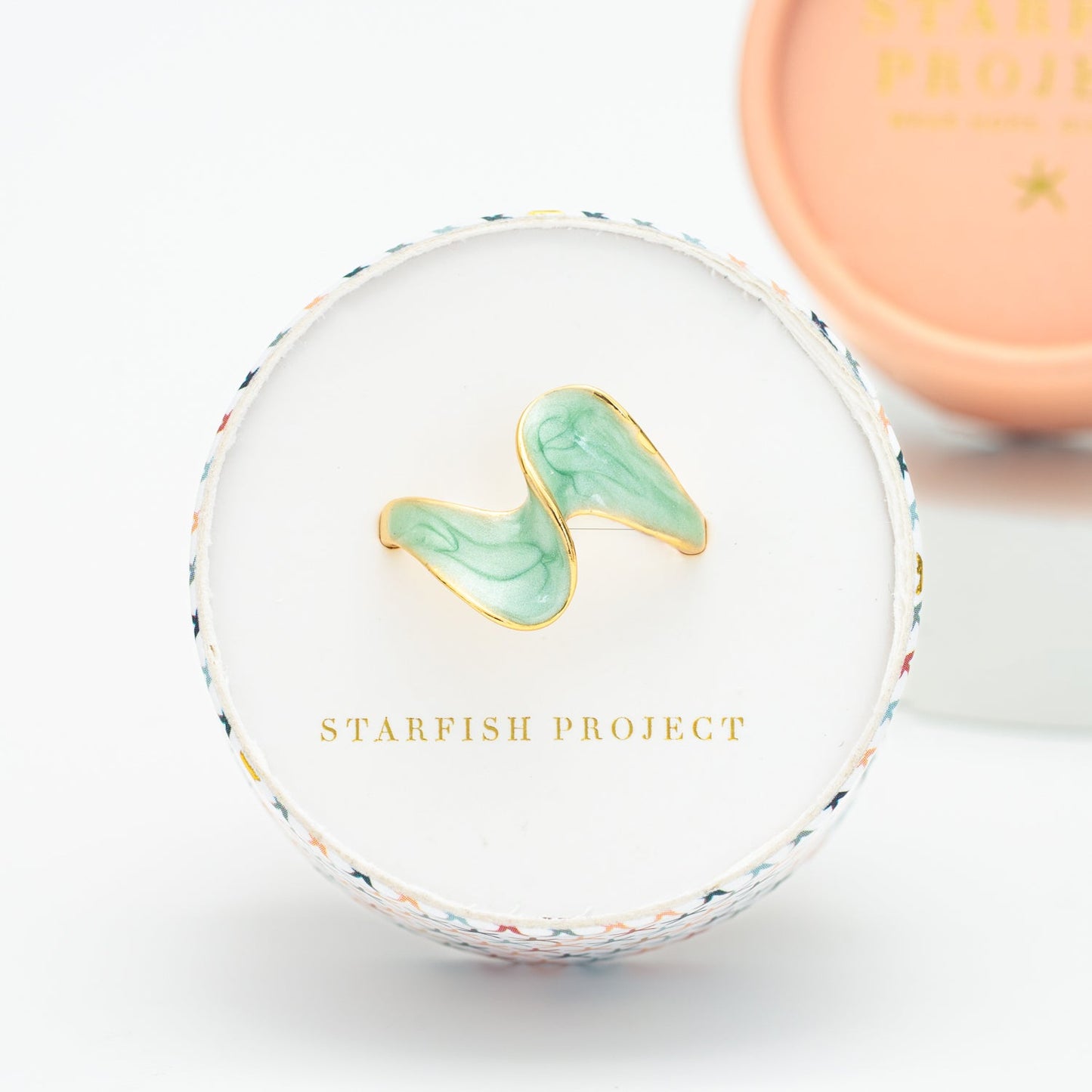 Ribbon of Light Ring in Mint
