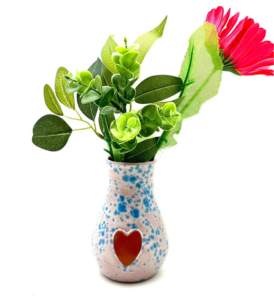 Calliope Heart Vase - Dutch Enamel