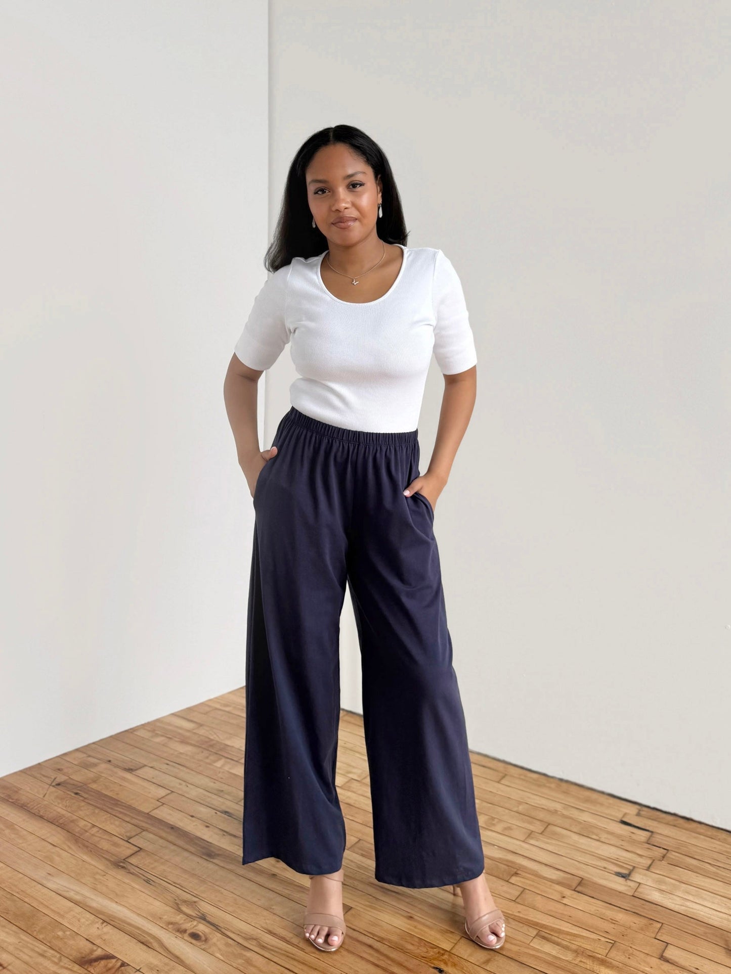 ANDRI jersey pants in Navy