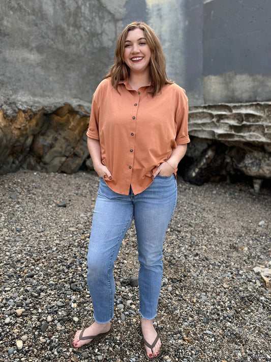 MELROSE top in Italian Clay
