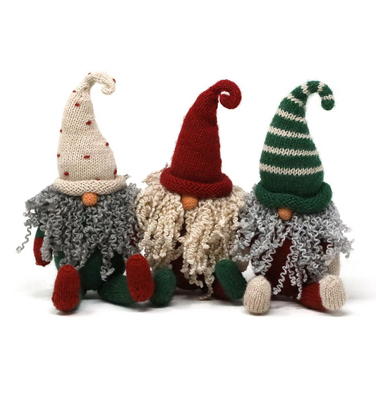 Sitting Gnomes 8"- set of 3