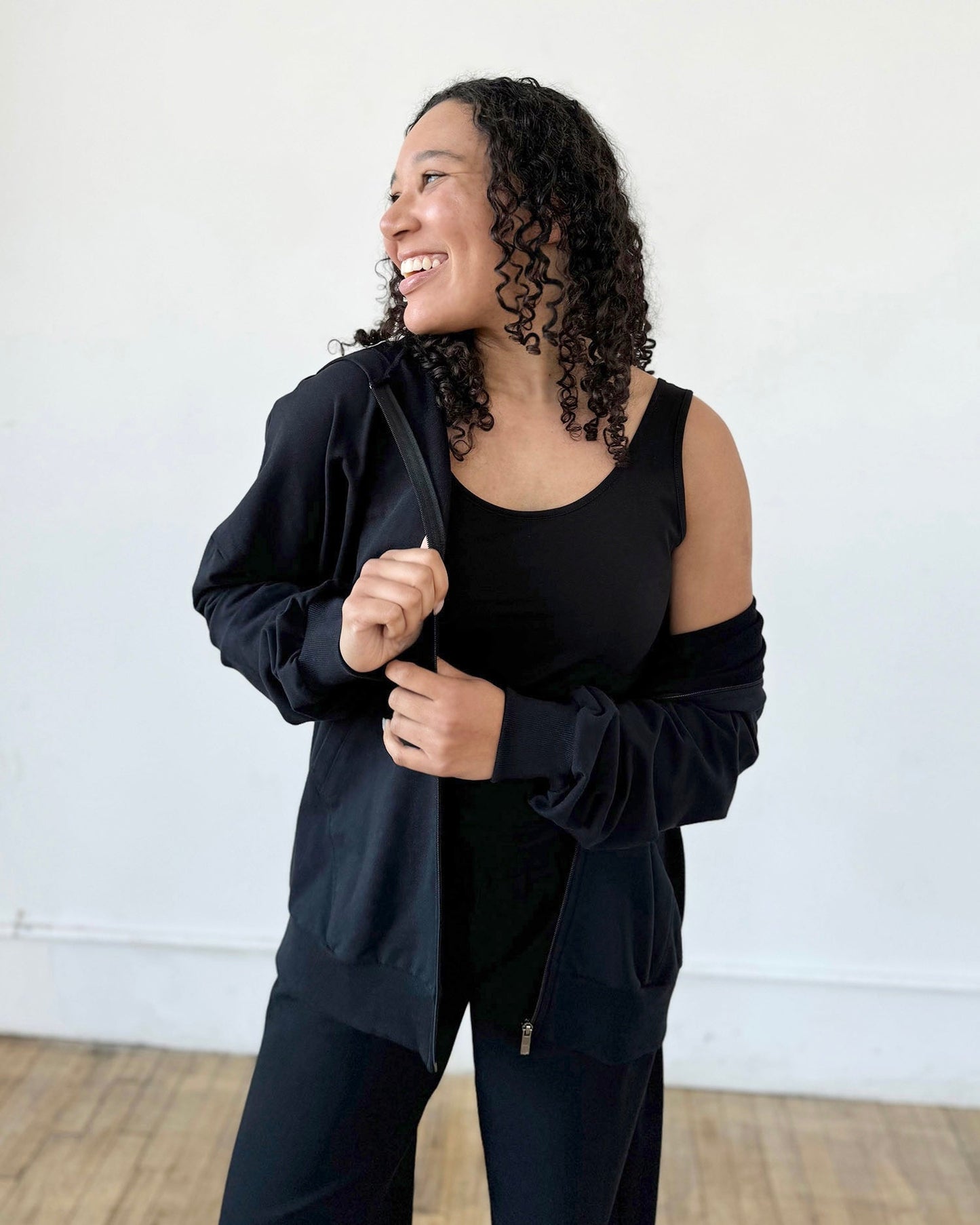 CHARLOTTE hoodie in Black