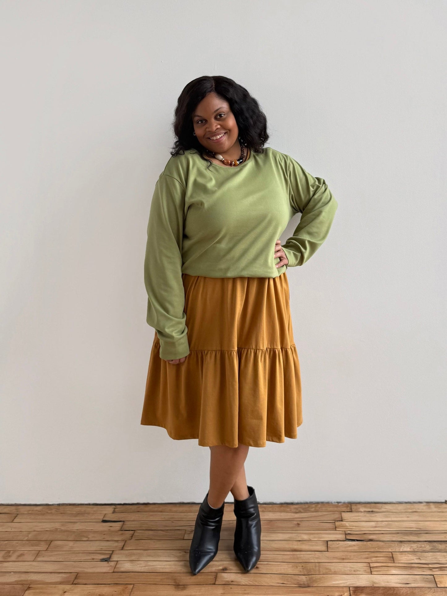 MAISIE dress in Light Amber