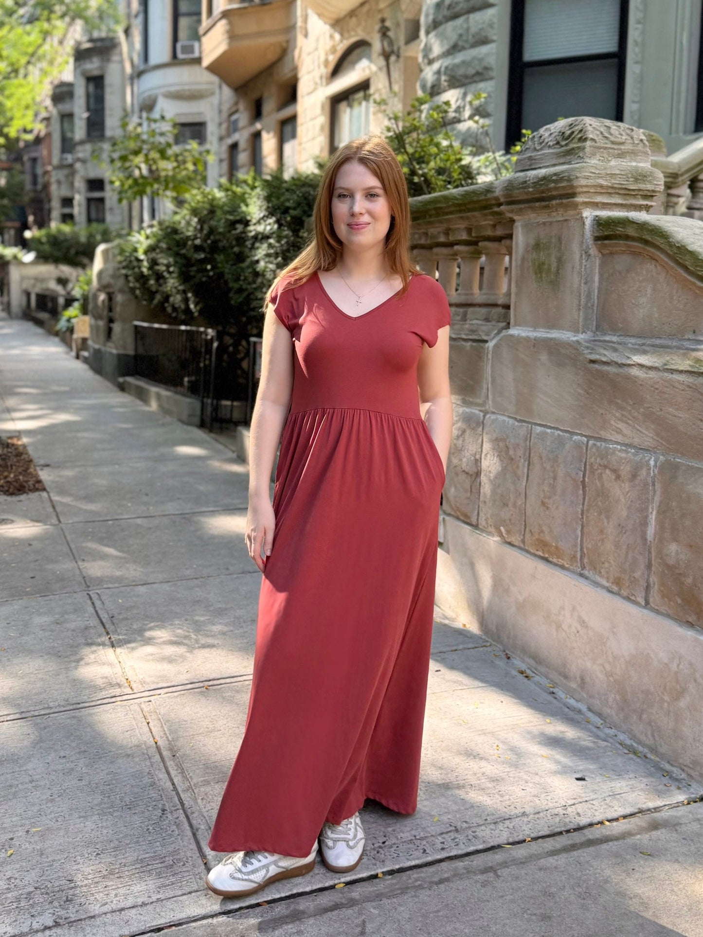 DINAH dress in Earthy Red ONLY $49 UNTIL SUNDAY