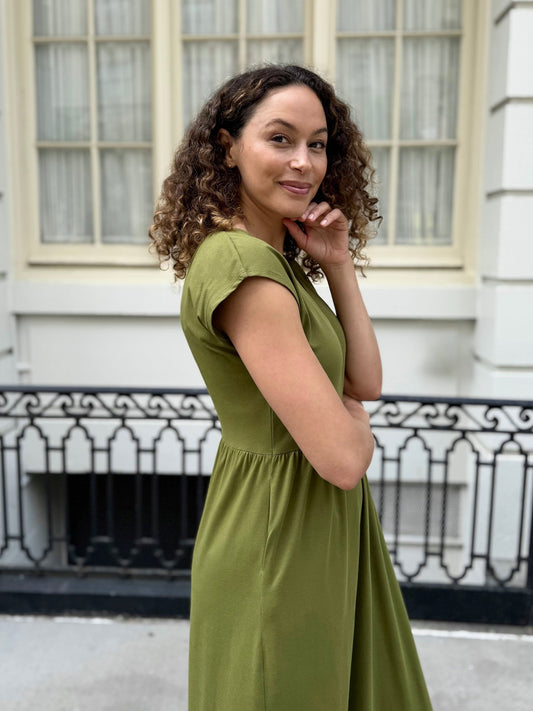 DINAH dress in Olive Branch