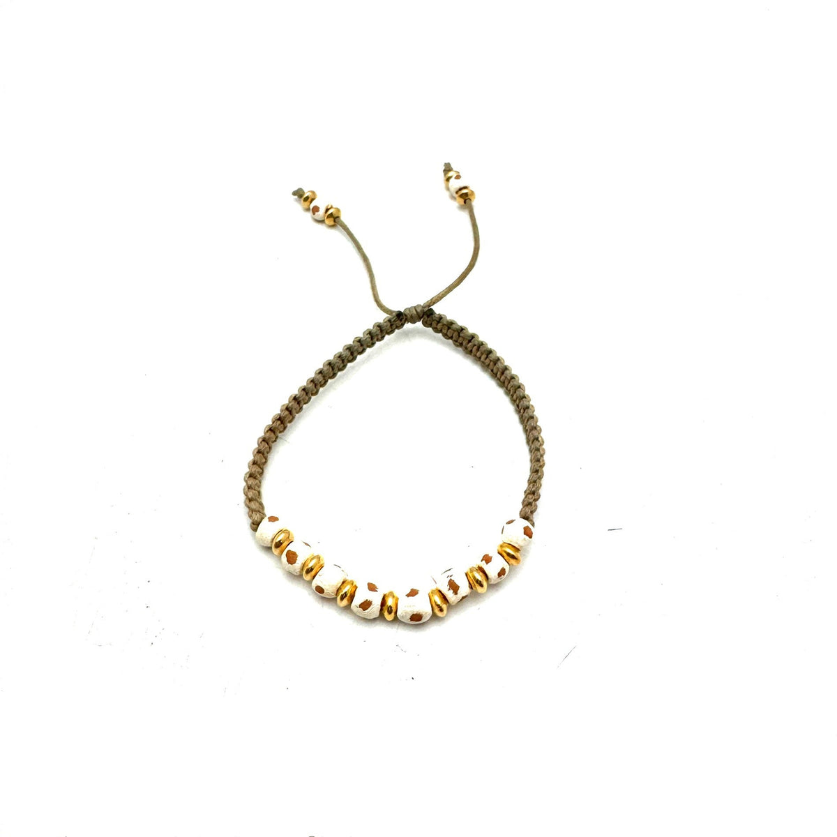 Jameson Macrame Bracelet - White