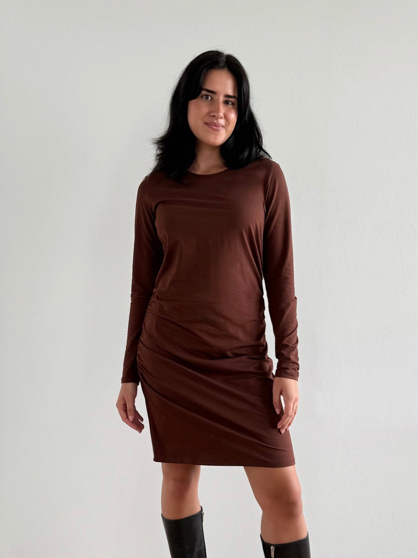 VIENNA dress in Burnt Cedar