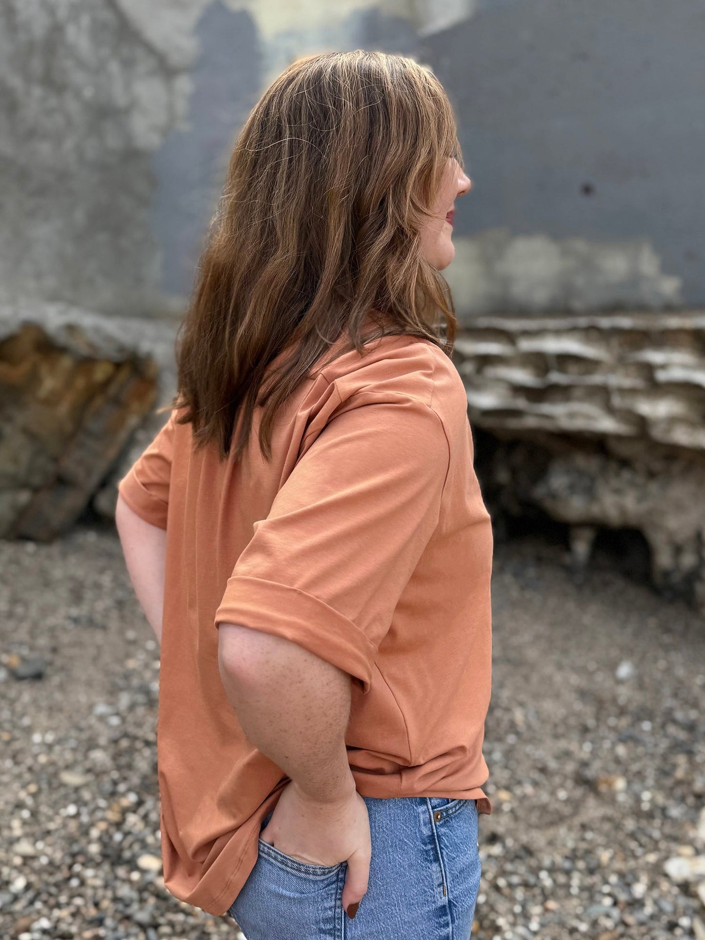 MELROSE top in Italian Clay