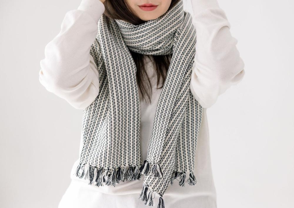 Aaron Handwoven Ethiopian Cotton Scarf