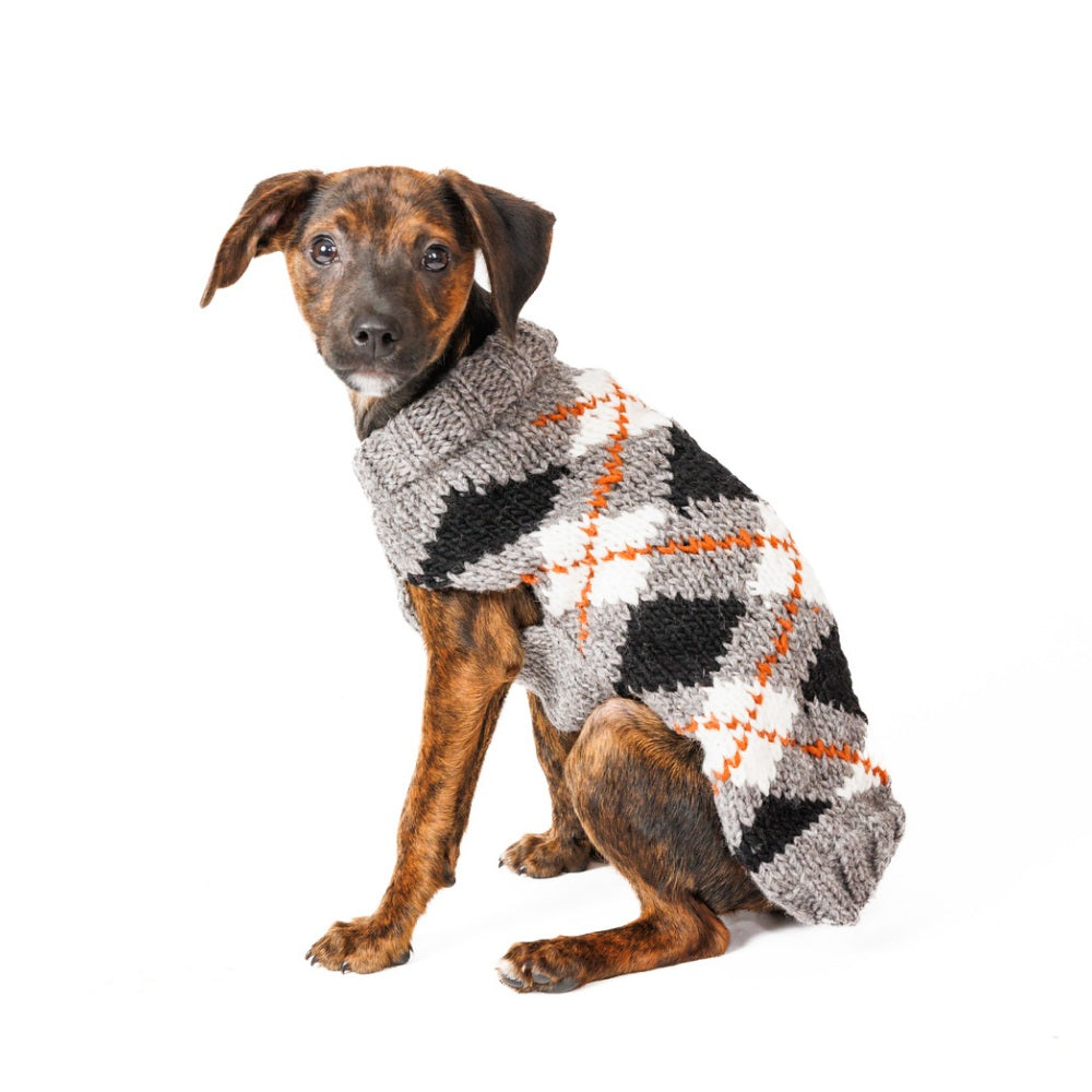 Alpaca Argyle Dog Sweater