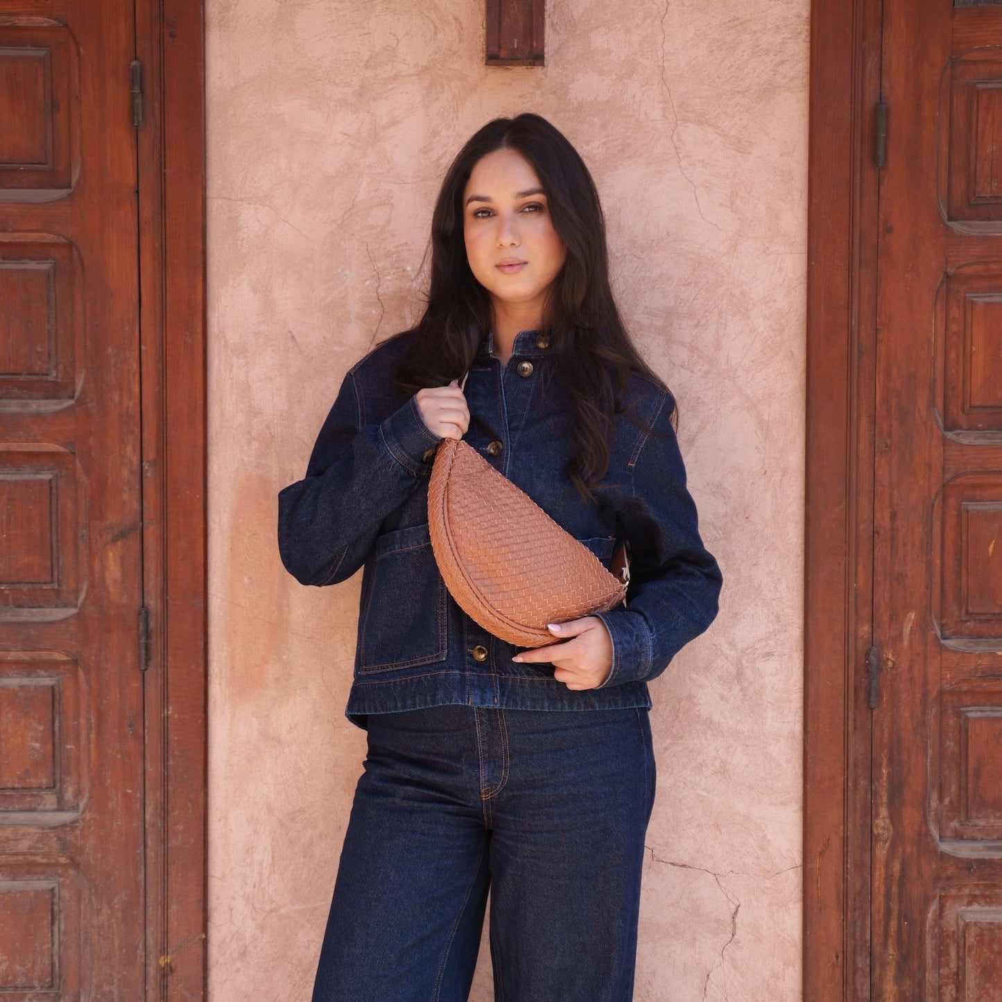 Hilal Woven Leather Sling