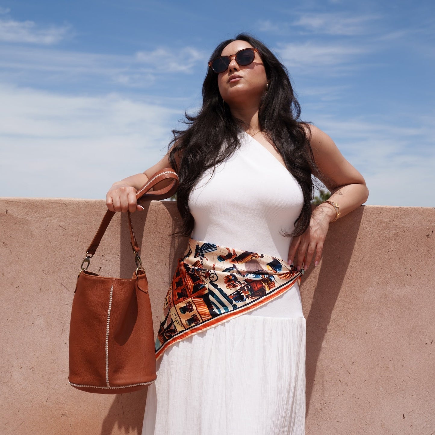 Sabra Leather Shoulder Bag