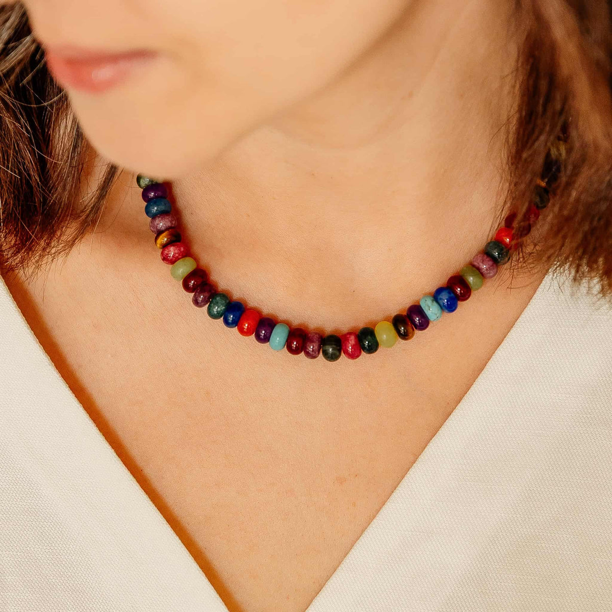 Autumn Candy Beaded Necklace