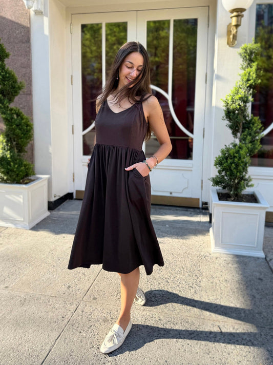MARIBEL dress in Chocolate Torte