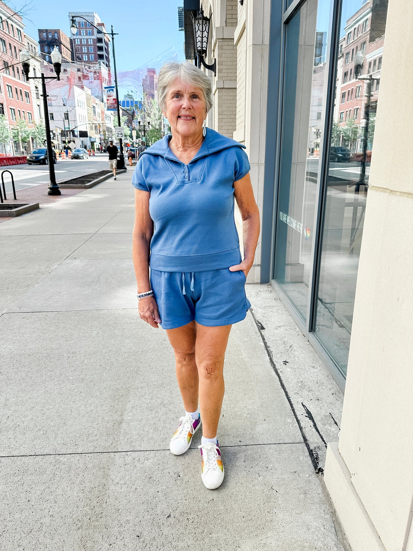 Knit Ribbed Cap Sleeve Top