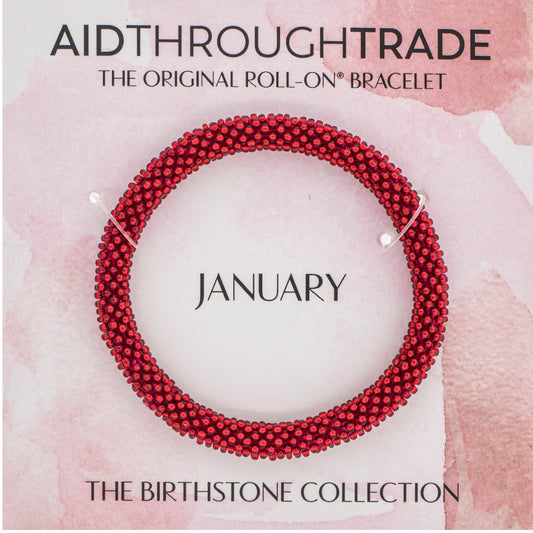 Birthstone Roll-On® Bracelets - January