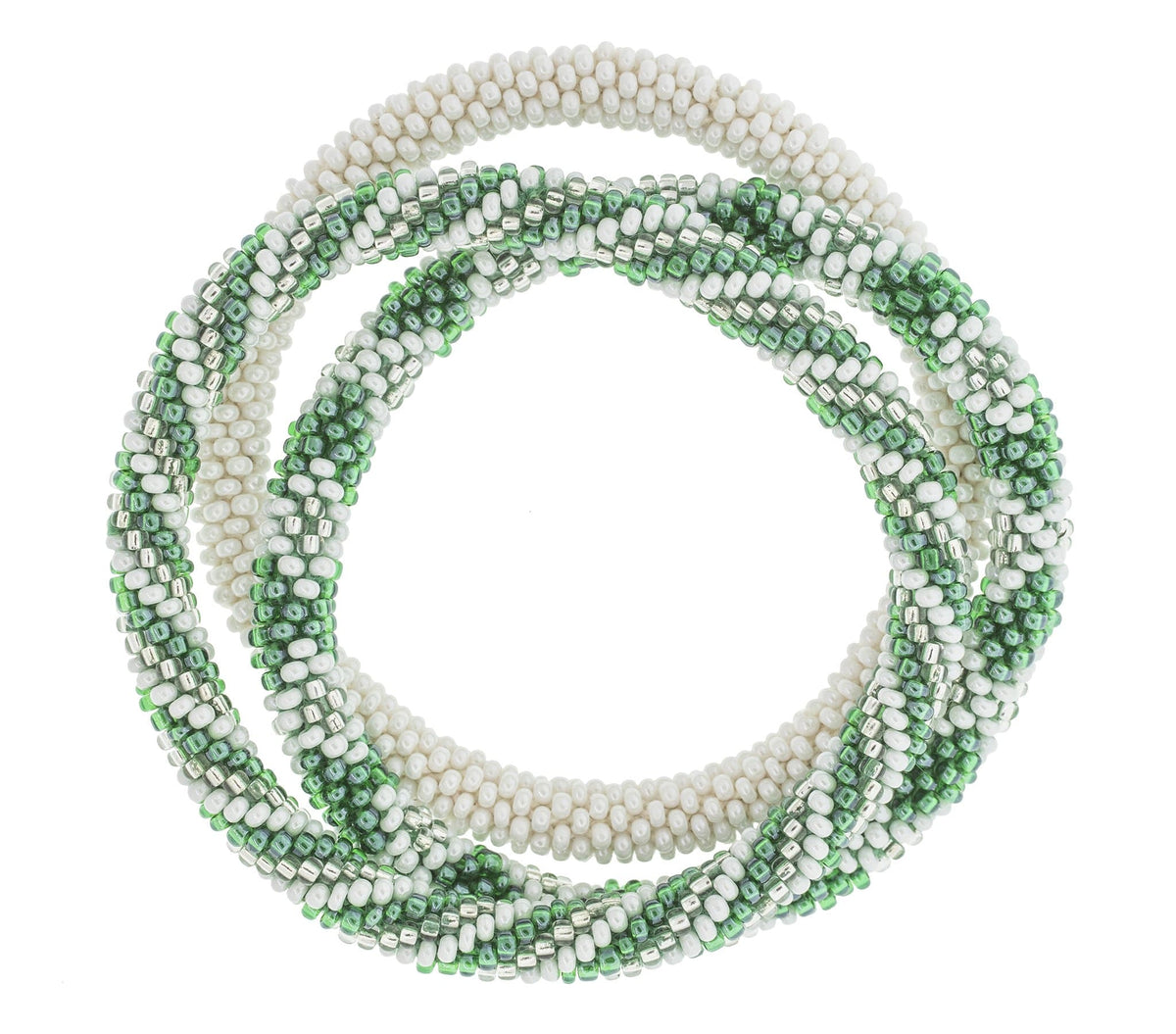 Game Day Roll-On® Bracelets - Green & White