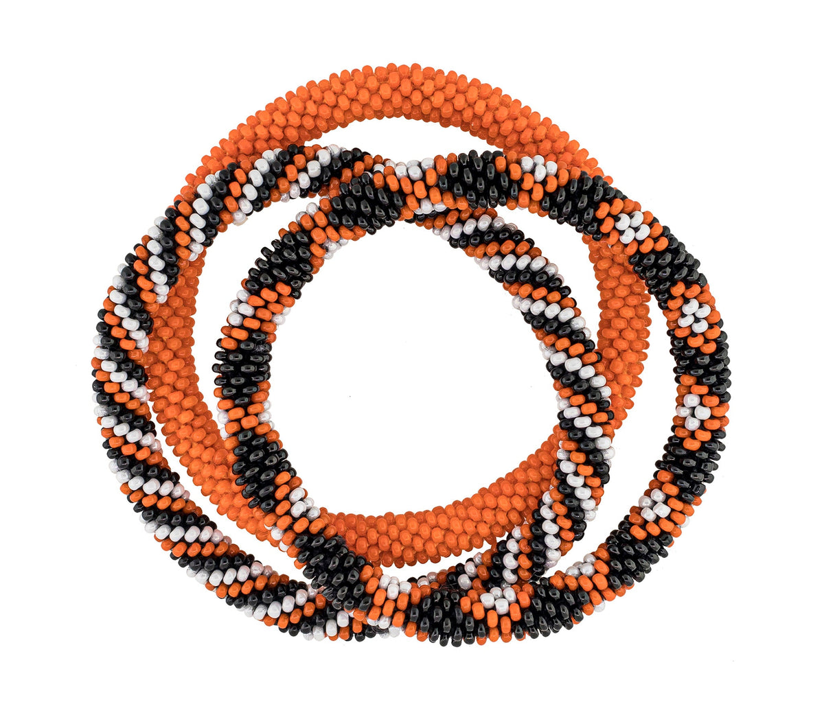 Game Day Roll-On® Bracelets - Orange & Black