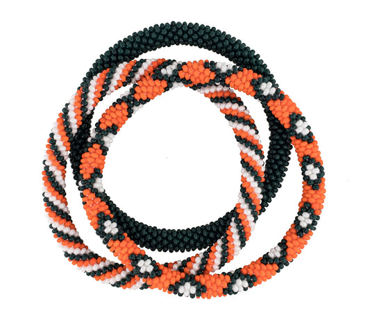 Game Day Roll-On® Bracelets - Orange & Green