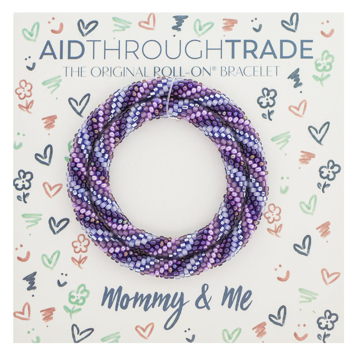 Mommy & Me Roll-On® Bracelets - Amethyst