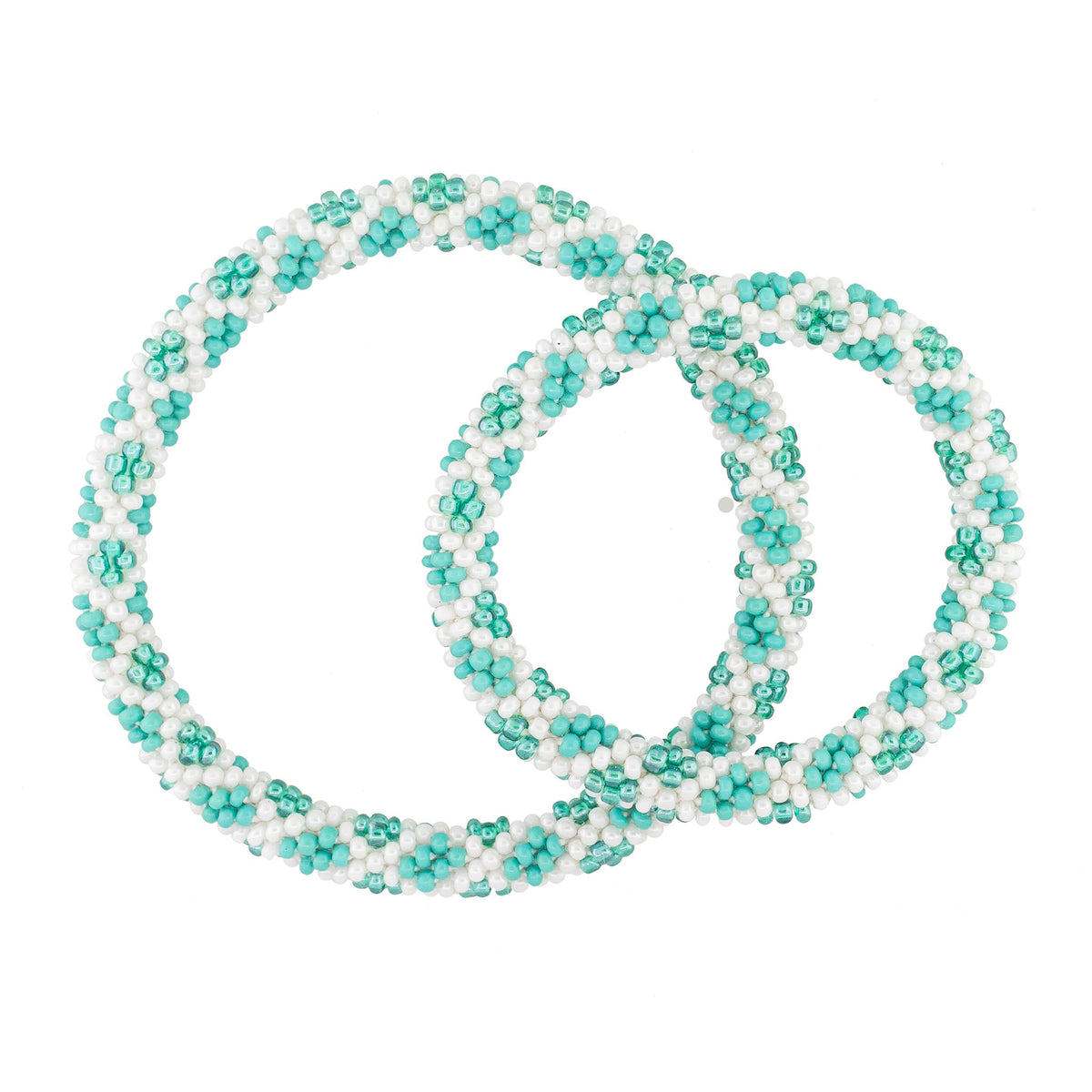 Mommy & Me Roll-On® Bracelets - Aquamarine