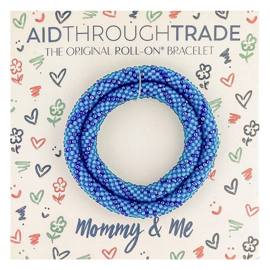 Mommy & Me Roll-On® Bracelets - Azul
