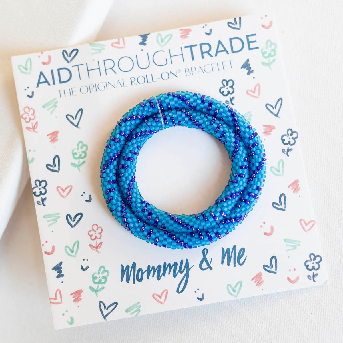 Mommy & Me Roll-On® Bracelets - Azul