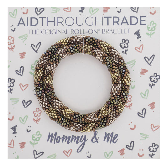 Mommy & Me Roll-On® Bracelets - Brown Sugar
