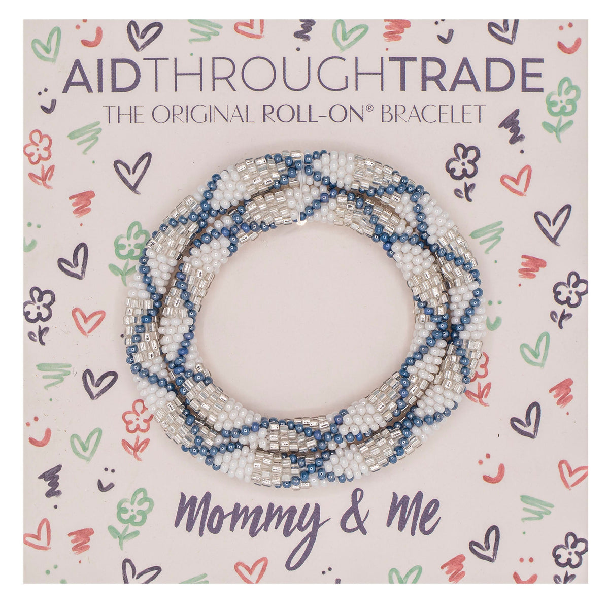 Mommy & Me Roll-On® Bracelets - Chambray