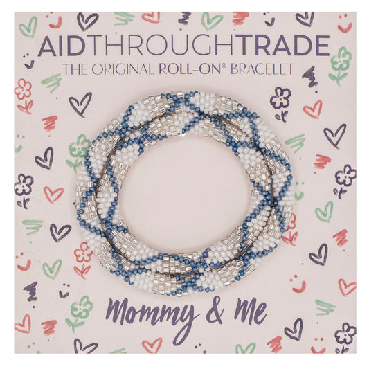Mommy & Me Roll-On® Bracelets - Chambray