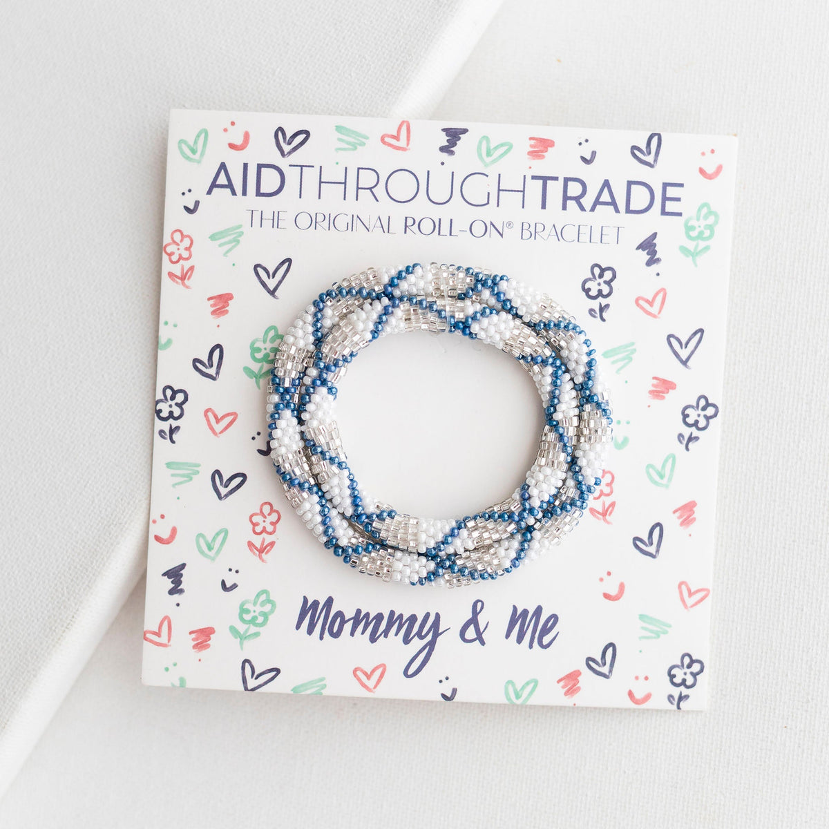 Mommy & Me Roll-On® Bracelets - Chambray