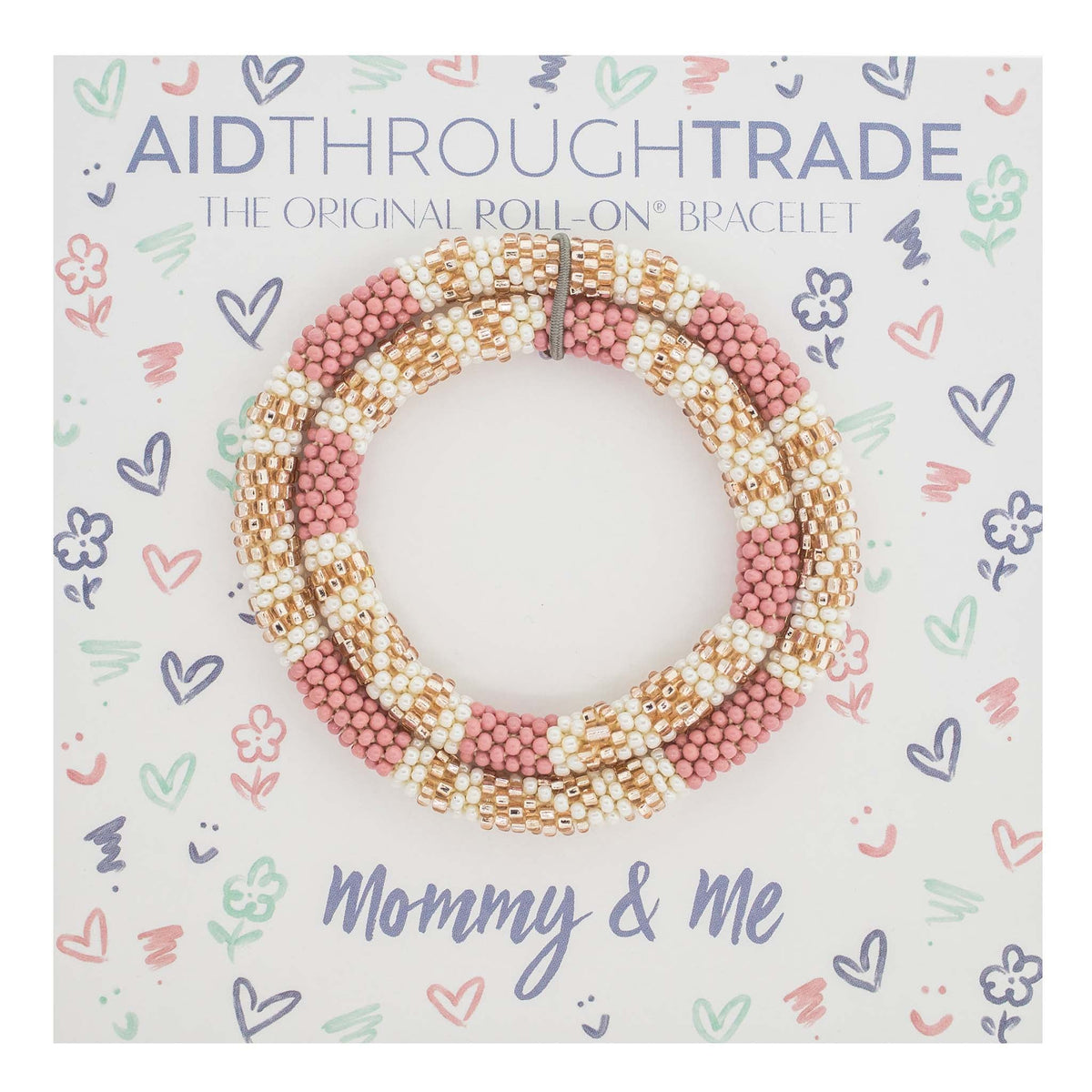 Mommy & Me Roll-On® Bracelets - Desert Rose