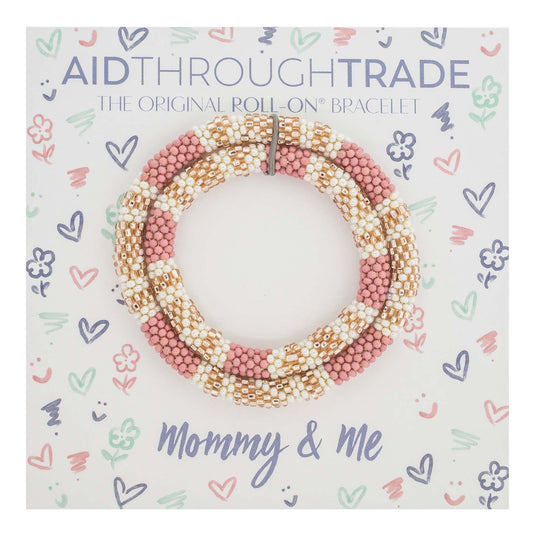 Mommy & Me Roll-On® Bracelets - Desert Rose