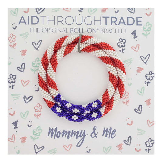 Mommy & Me Roll-On® Bracelets - Stars & Stripes