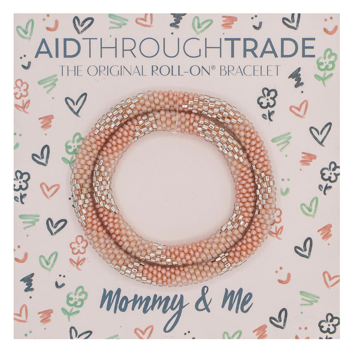 Mommy & Me Roll-On® Bracelets - Frosé
