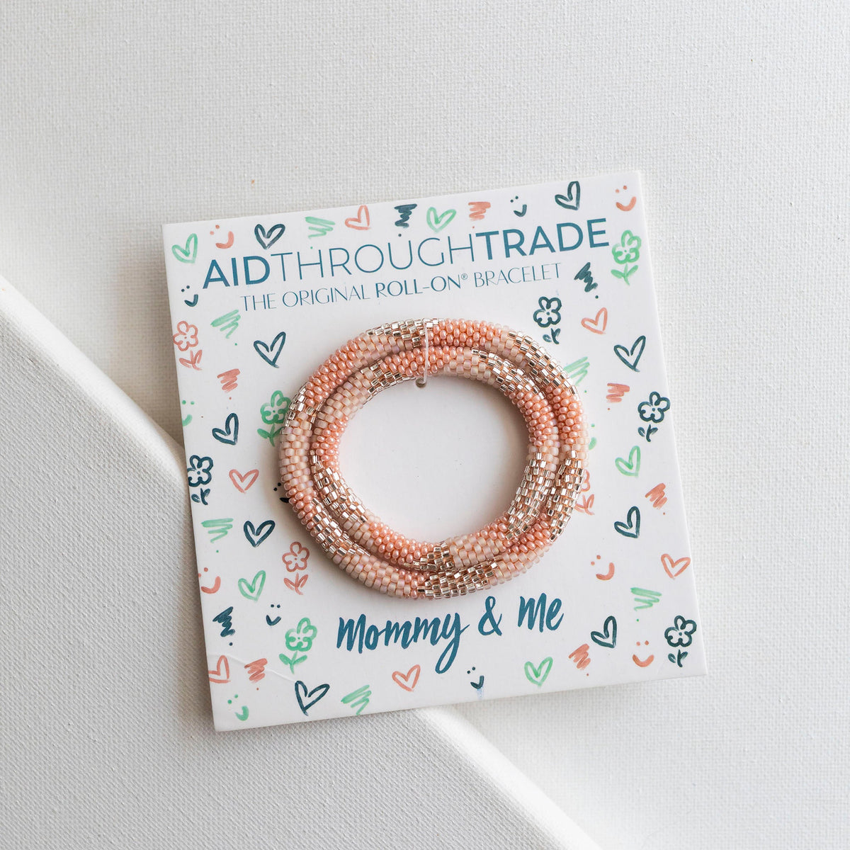 Mommy & Me Roll-On® Bracelets - Frosé