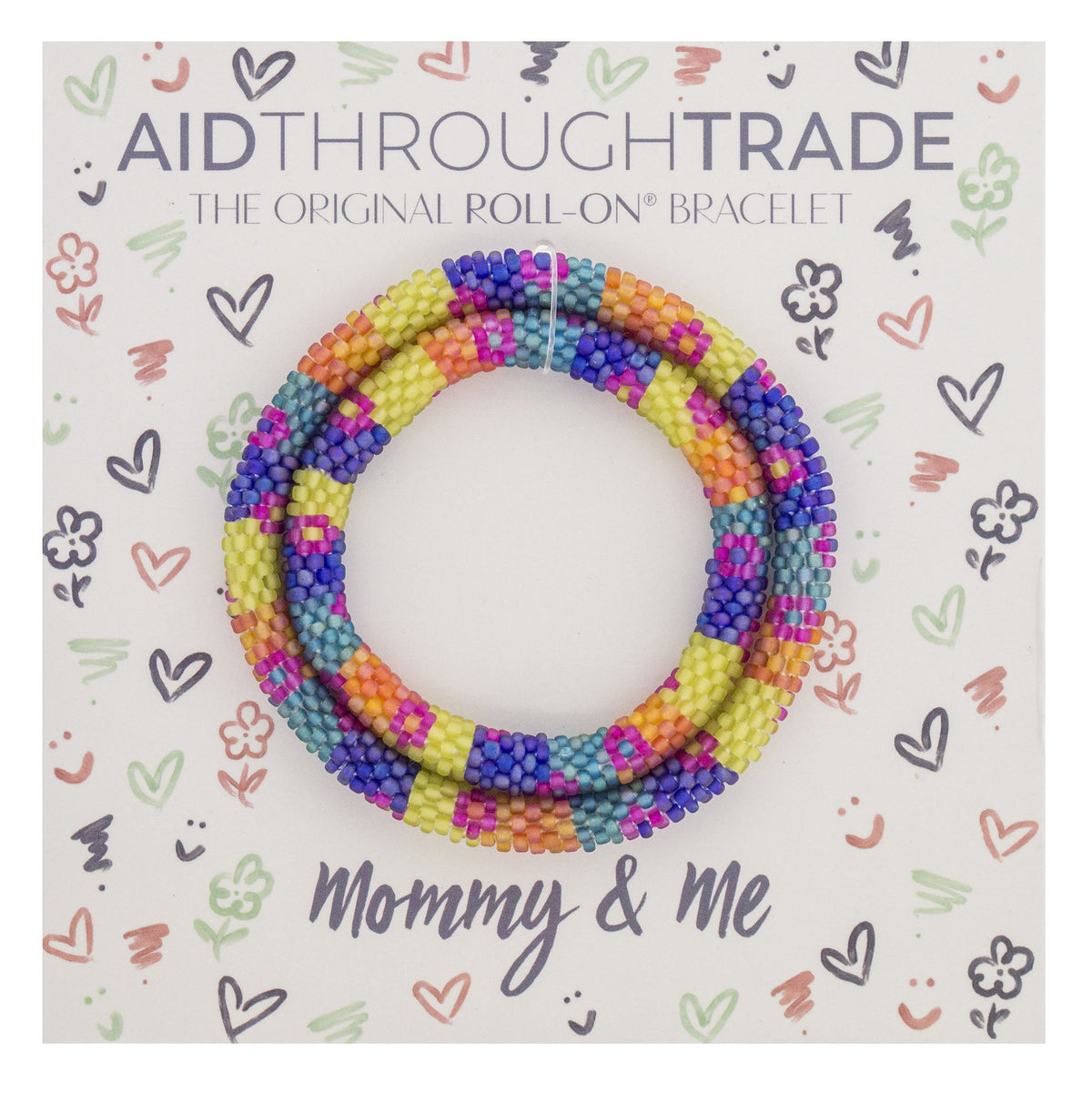 Mommy & Me Roll-On® Bracelets - Finger Paint