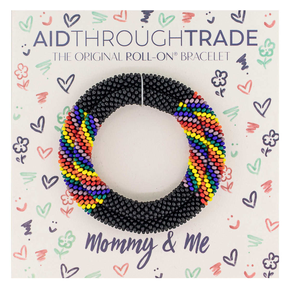 Mommy & Me Roll-On® Bracelets - Love Noir