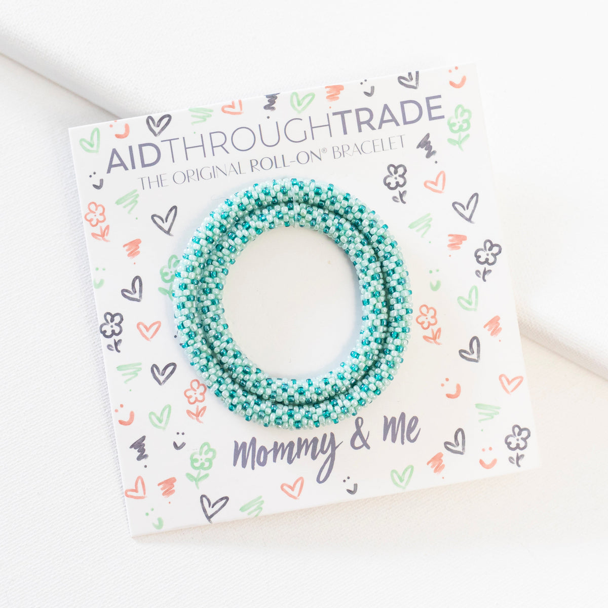 Mommy & Me Roll-On® Bracelets - Mint Chip