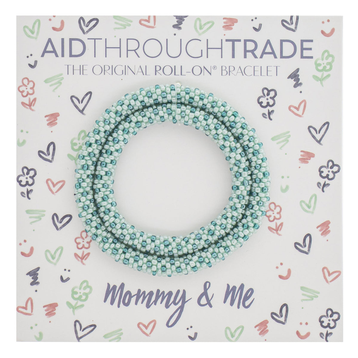 Mommy & Me Roll-On® Bracelets - Mint Chip