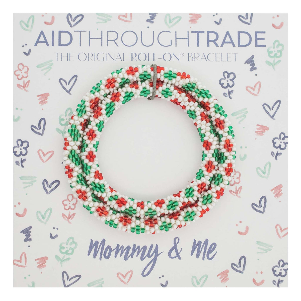Mommy & Me Roll-On® Bracelets - Mistletoe