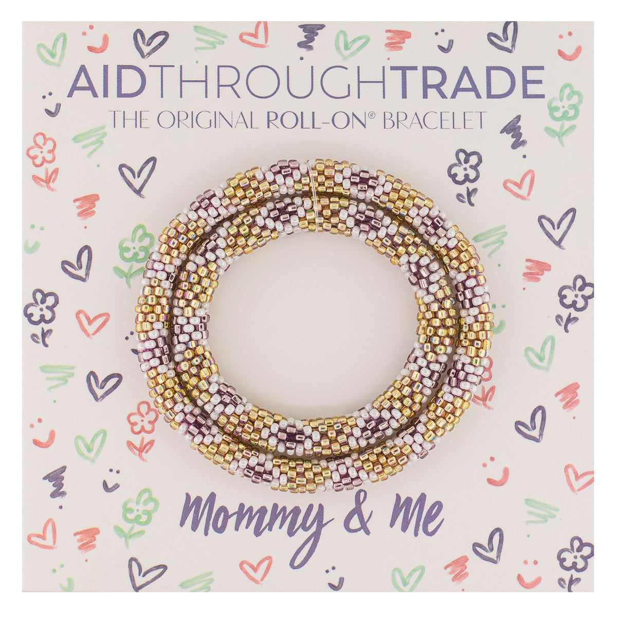 Mommy & Me Roll-On® Bracelets - Mulberry