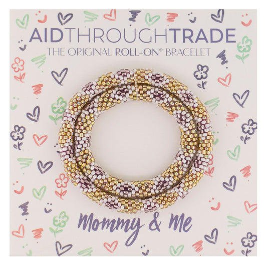 Mommy & Me Roll-On® Bracelets - Mulberry