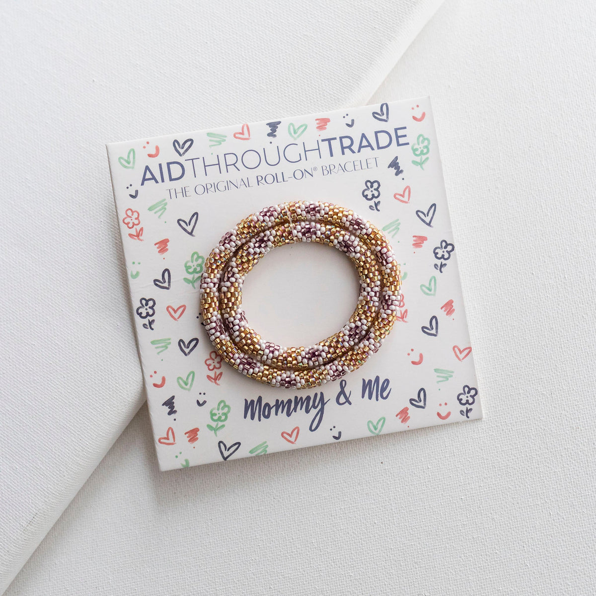 Mommy & Me Roll-On® Bracelets - Mulberry