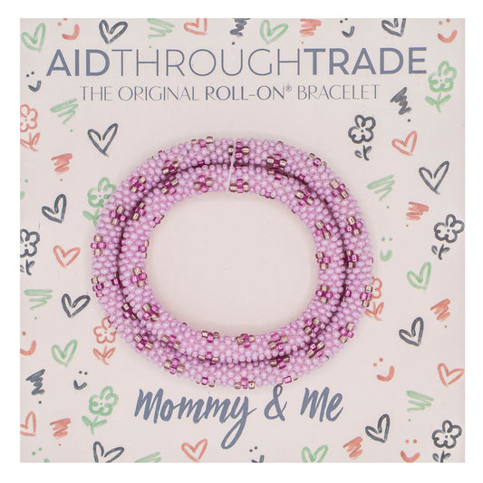 Mommy & Me Roll-On® Bracelets - Orchid